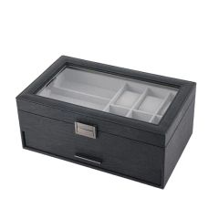 Custom Color Leather Jewelry Carrying Case Watch Jewellery Organizer Box Travel - Image 2