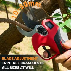 40mm LCD Lithium Battery Cordless Pruning Scissors Rechargeable Multifunctional Pruning Scissors - Image 4