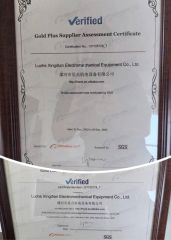 SGS certifacte certificate from Luohe Xingdian Electromechanical Equipment Co., Ltd.