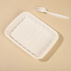 100% Compostable Disposable Cornstarch Tray Biodegradable Compostable Food Tray - Image 4