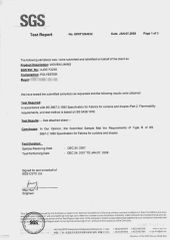 Lining BS-5867 certificate certificate from Liping Outdoors Manufactory Ltd.