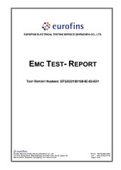Product Inspection Report certificate from Guangdong Sunsir Electric Appliance Co., Ltd.