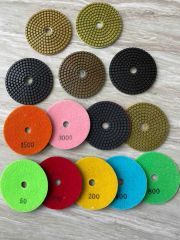 4" Diamond Flexible Polishing Pads Model NO. DPP Origin Nantong HS Code 68042190 Trademark LANDABRASIVES Transport Package - Image 1