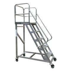 Warehouse Climbing Ladder Mobile Platform Mobile Metal Stairs Tools for Construction - Image 1