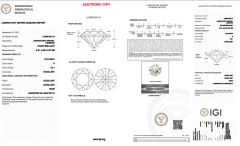 1.0ct certificate from HENAN GRACE JEWELRY CO., LTD.