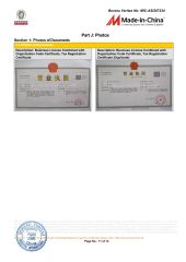 SGS certificate from Fujian Junqing Trade Co., Ltd.