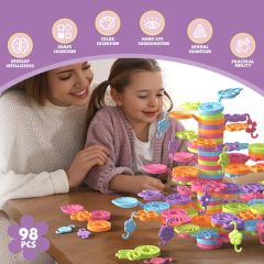 Juguete Wholesale Kids Assembling DIY Stacked Leaves Fun Balance Game Baby Exercise Educational Child Toys Popular Pile up Buildin - Shantou S-Partner Toys Co., Ltd.