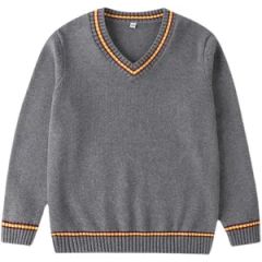 Factory Customized African Nigeria Navy Blue High School Uniforms Primary School Sweater - Image 6