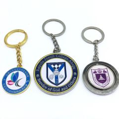 Promotional Corporate Small Gifts for Promotional Activities 2D 3D Metal Keychains Key Chains Custom Logo Key Rings Key Ring - Image 2