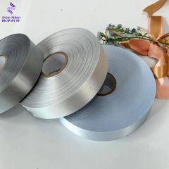 Factory Wholesale 100% Polyester 38 mm Single Face Satin Ribbon Roll for Custom Logo - Image 1