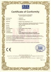 CE certificate from Sunplus Led Technology Co., Ltd.