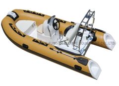 CE Funsor Rib390 12.8FT Fiberglass Inflatable Rowing Boat High Speed Fishing Boats - Image 5