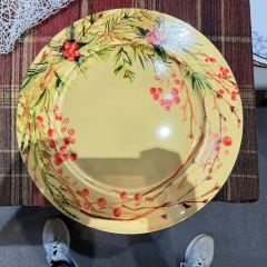 Fade Resistant Transfer Printing Process Disposable Plastic PP Material Wedding Charger Plate - Image 4