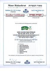 KOSHER CERTIFICATE  certificate from GUZEL CAN GIDA TARIM URUNLERI INS.TUR.SAN.TIC.VE.LTD.STI
