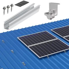 4PCS Mounting Rail Bracket for Flat Roof Solar Panel Module - Image 2
