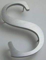 White Polished Aluminium Letter, For Advertisement Form Round Color White Finish Polished Packaging Type Box Quality Quality - Add Metal Arts