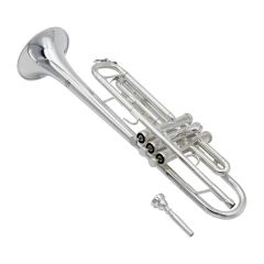 Professional Silver Plated Trumpet - Image 3