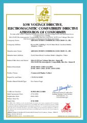 CE certificate from Qingdao Junrun Commercial Cold Chain Co., Ltd.