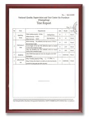 Drawer Slide Test Report 3 certificate from Guangdong Weihua Hengsen Industrial Ltd.