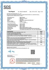 sgs certificate of Hainan Hiuier Industrial Co., Ltd. – certificate photo, supplier certificates section