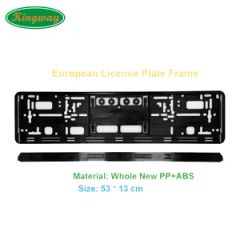 Car Decoration Customed Logo European ABS Plastic License Plate Frame - Canton King Way Industrial Co., Limited