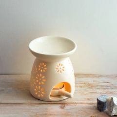 Little Flower Pattern Incense Smoke Furnace Aromatherapy Oil Diffuser for Home Scents - Image 6