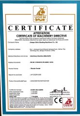 CE certificate for Vibrator Feeder certificate from Suzhou Jono Environmental Technology Co., Ltd.