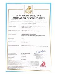Certificate of winder certificate from Changshu Suhong Machinery Co., Ltd.
