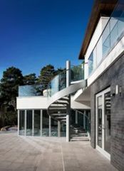 Custom Steel Structure Glass Spiral Stairs - Image 2