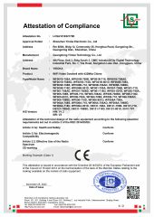 CE-Video Doorbell certificate from Guangdong Yiroka Technology Co., Ltd