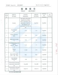 PVC siding panel test report certificate from Haining Airuiqi Import and Export Co., Ltd.