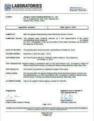 LARR certificate from Jiangsu Canlon Building Materials Co., Ltd.