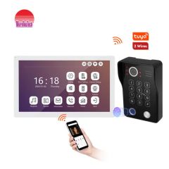 Tuya APP Remote Video Door Phone Intercom Metal Case Doorbell with Fingerprint - Image 1