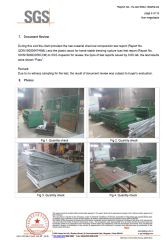 SGS certificate from QINGDAO HOPE HORSE TRADE CO., LTD.