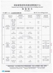 Test Report certificate from Guangzhou Geeshine Building Materials Co., Ltd.