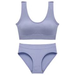 Chic Women's Seamless Lingerie Sets for Active Comfort Origin China Gender Women Age Group Adults HS Code 6212101000 Pattern Pure - Image 3