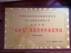 Grifola frondosa authentic medicinal materials science popularization station certificate from Zhejiang Fangge Pharmaceutical Industry Co., Ltd.