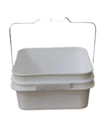Pink Plastic Ice Bucket High Airtight Reusable Customizable Colors 5 Gallon Plastic Square Pail - Image 5