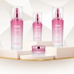 New Arrival Wholesale High End Acrylic Cosmetic Jars Pump Sprayer Bottles Packaging Set for Serum Face Lotion Cream Toner Cleanser - Guangzhou YELLO Packaging Co., Ltd.