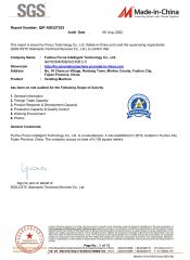 SGS Certificate certificate from Fuzhou Focus Intelligent Technology Co., Ltd.