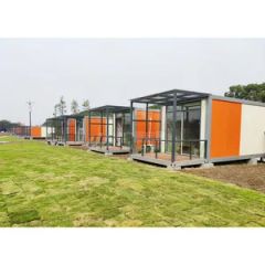 Customized Color Steel Structure Prefab Hotel with CE Certificate Modern Easy Install Prefab Resort-Style House Mobile Prefabricated Flat Pack Container Hotel - Orient Gs Housing International Engineering Co., Ltd.