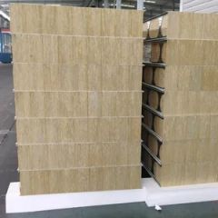 Fire Insulation Mineral Panel Rock Wool Acoustic Wall Panel Soundproof 48kg3 Roof Insulation Sandwich Panels - Yantai Asa Steel Building Co., Ltd