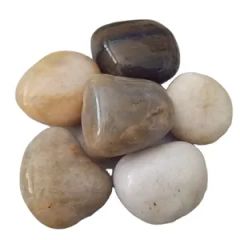 Elegant Black and White Natural Pebbles for Aquariums and Crafts - Image 6