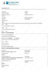 FDA Certificate certificate from Nanjing Jiayi Sunway Chemical Co., Ltd.