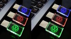 Crystal USB Flash Memory LED Light up Logo USB Flash Disk Shape Stick Material Metal Trademark Sofly HS Code 85235110 Model NO. COB014 - Image 4