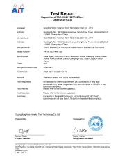 Test Report certificate from Guangzhou Yuntu Tent Technology Co., Ltd.