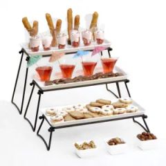 Afternoon Tea Cake Stand Serving Plate Ceramic 3 Tier Tray - Image 1
