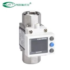 PF3w Series 3 Color Display Digital Flow Switch for Water Origin China Model NO. PF3W Enclosure IP65 Material Aluminum Specification - Image 1