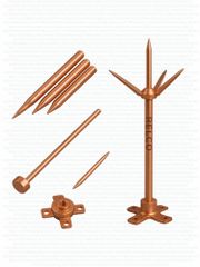 Relco Earthing And Lightning Protection Systems, Copper Brand Relco Color Copper Mast Height as per requirement Country of Origin Made in - Image 2