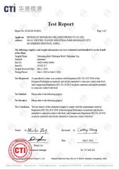 EU Food Grade Test Report certificate from Hong Kang Melamine Ware Co.,Ltd